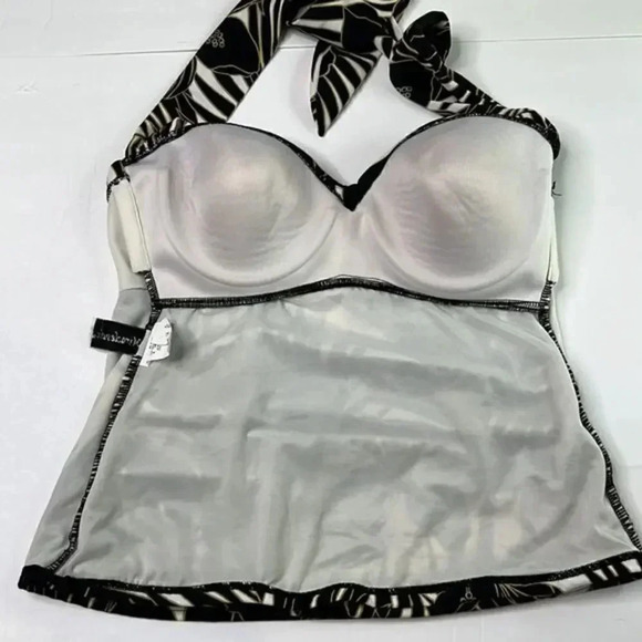 Miraclesuit Black Barcelona Halter Tankini size 8 - Picture 5 of 8